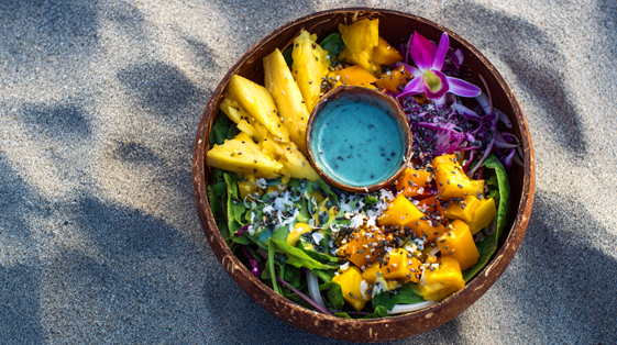 Ensalada Tropical Azul