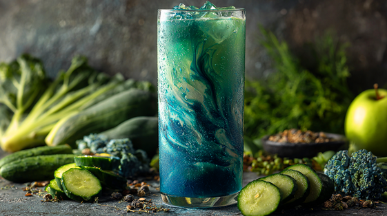 Jugo Verde Azul