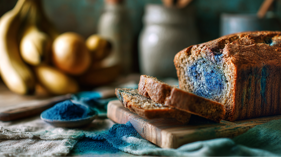 Pan de Banana Azul